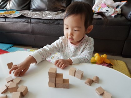 [엄마표가베] 5b가베쌓기, 대칭놀이, 꽃게랑 물고기 만들기