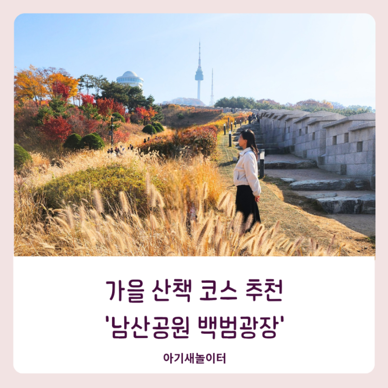 가을 산책 코스 추천 남산공원 백범광장 인스타 핫플