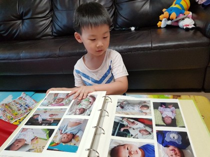 [엄마표놀이] 성장앨범보기