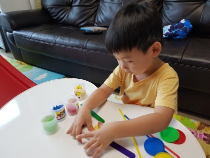 [엄마표놀이] 아이스크림 만들기