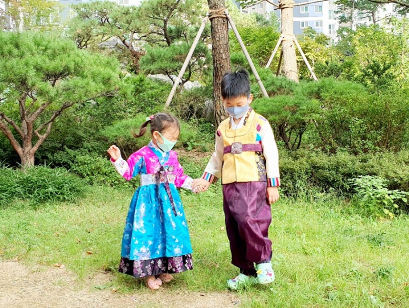 2020년 추석 이야기 / 어린이집 추석선물 / 한복입고 등원 / 코로나 추석
