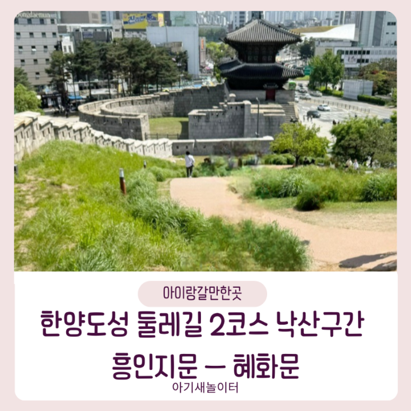 한양도성 둘레길 2코스 낙산구간 ㅡ 흥인지문에서 혜화문
