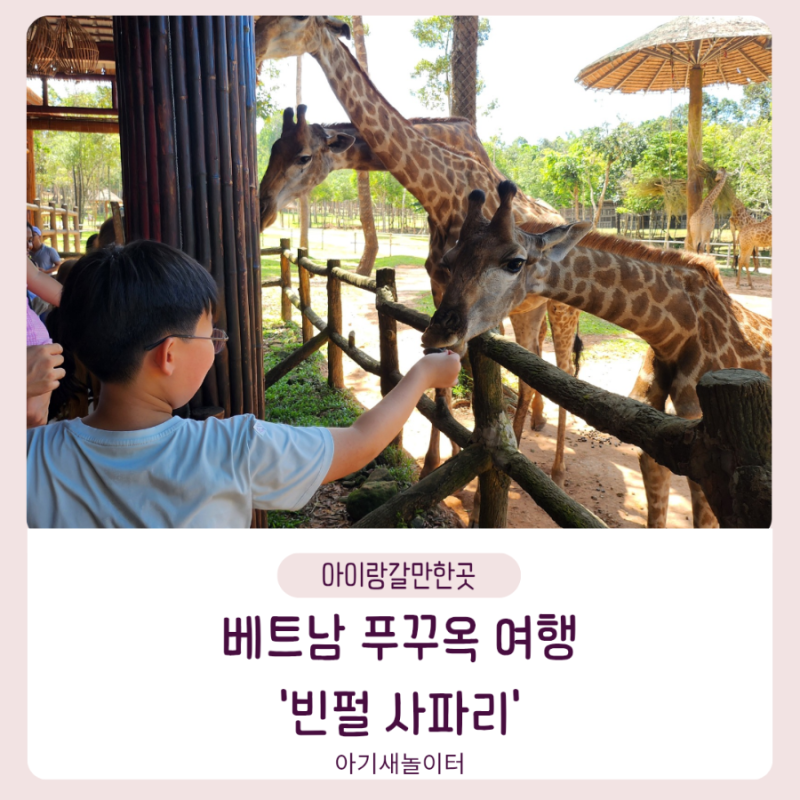 아이랑 베트남 푸꾸옥 여행 빈펄 사파리 체험 주트램 빈 버스 타기