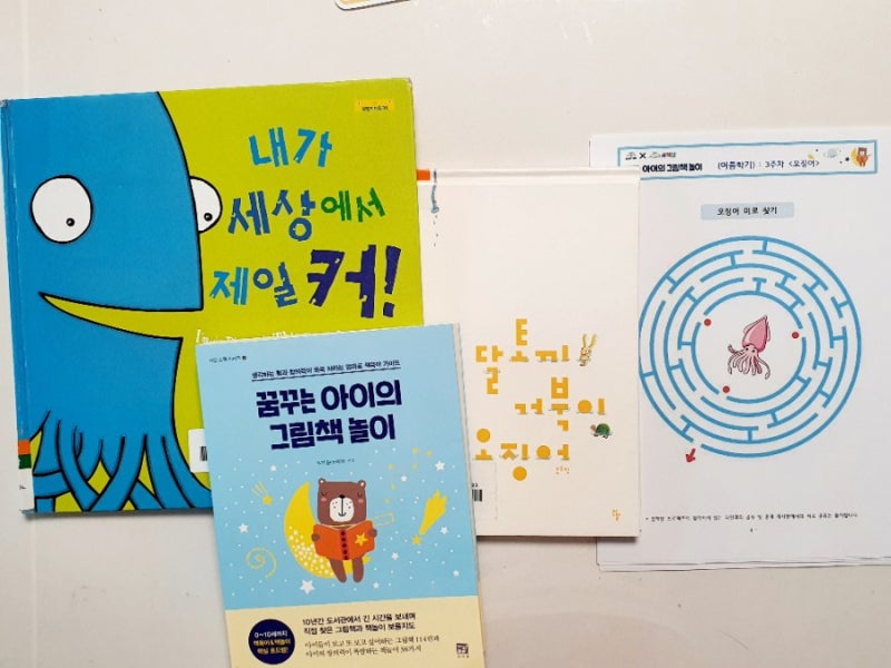 [엄마표책놀이] 주제: 오징어 "꿈아놀 여름3주차"