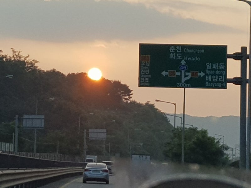 강원도 고성에서 캠핑