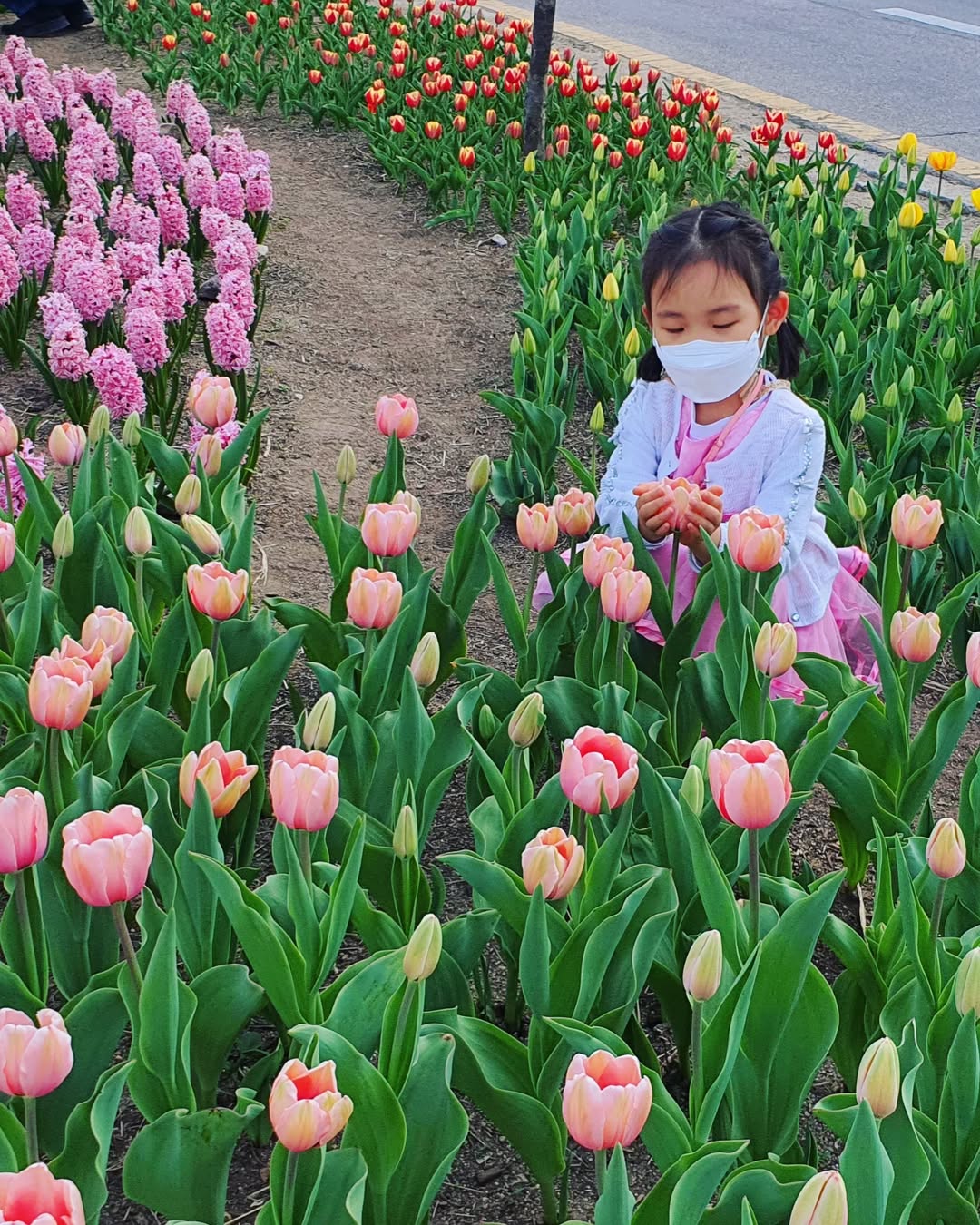 누가 꽃이니? 🌷 봄을 닮은 아이, 윤아와 함께 튤립의 매력에 빠지다
